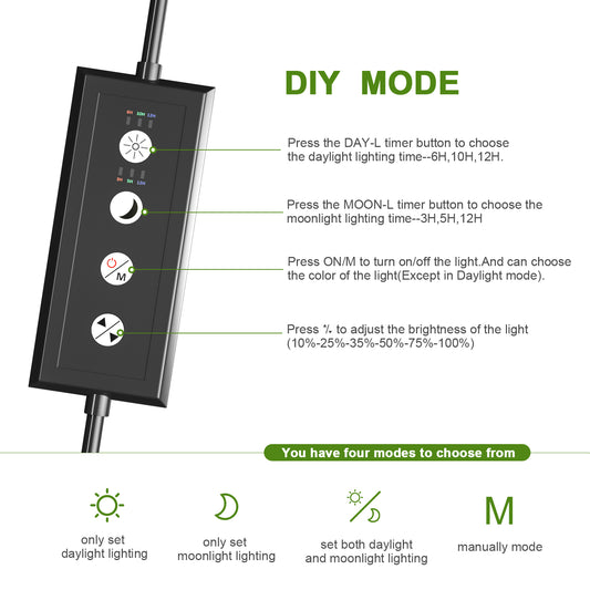 Fullgain FG-163 Clip On Full Spectrum Aquarium LED Light
