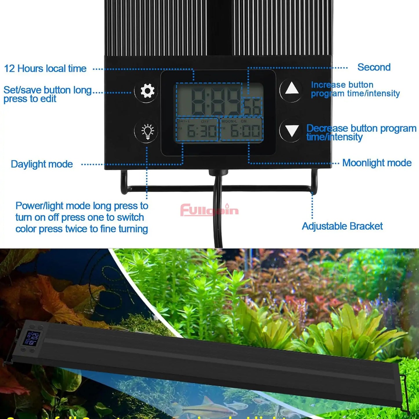 Fullgain FG-138 PRO Planted LED Aquarium Light
