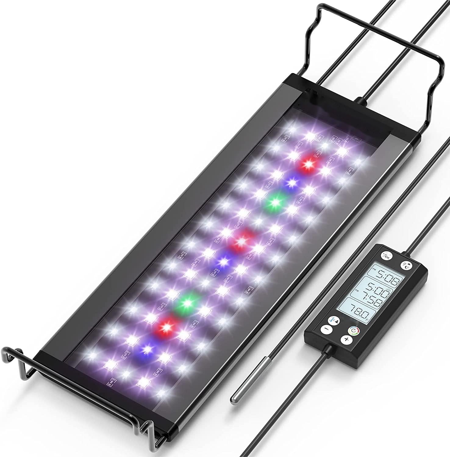 Programmable Led Lighting System Fullgain FG-178 Programmable LED Aquarium Light with LCD Monitor ...