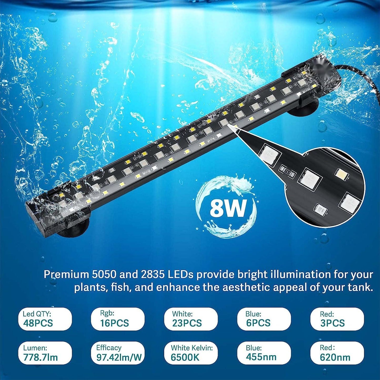 Fullgain FG-152 Submersible Aquarium LED Light